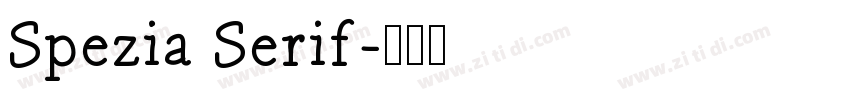 Spezia Serif字体转换